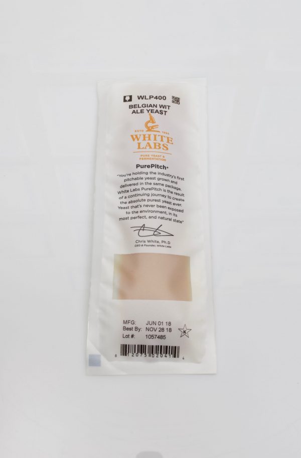 Levure liquide à bière White Labs - WLP400 - Belgian Wit Ale
