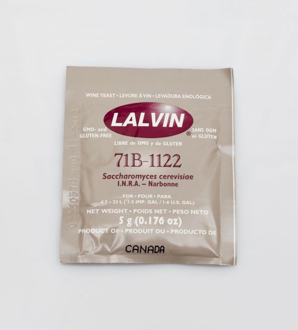Levure sèche à vin Lalvin 5g - 71B-1122