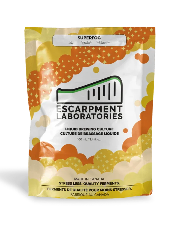 Levure liquide à bière Escarpment SUPERFOG, disponible début nov.25